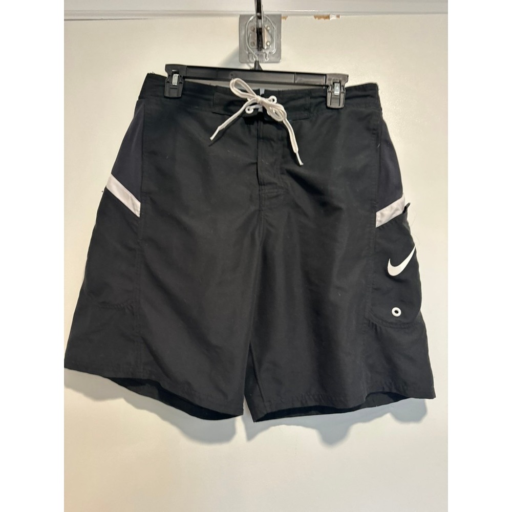 Nike Gorpcore Swim Trunks Sz:M Black Board Shorts surf summer swimwear beachwear